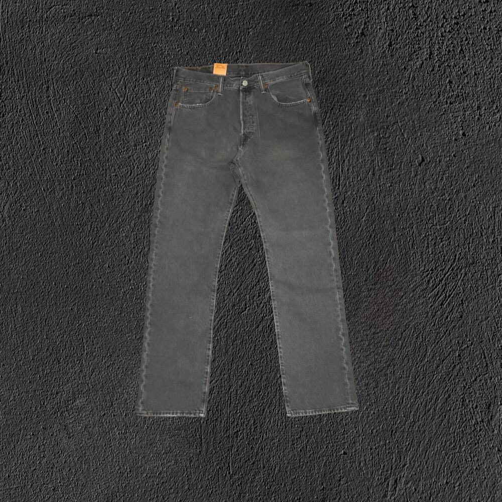 2008 Deadstock NWT Grey Wash Levi’s 501 original fit denim jeans